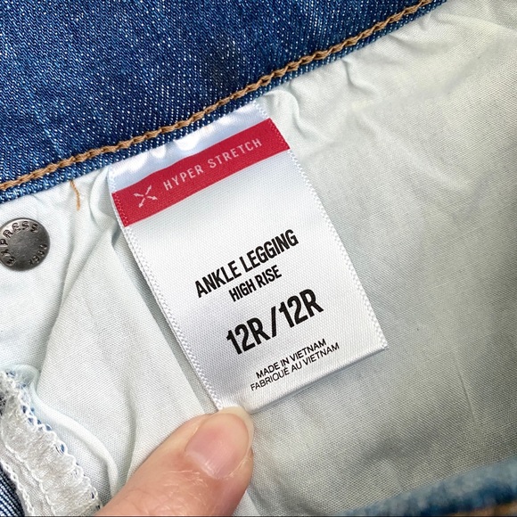 NWT Black Stripe High Waist Ankle Legging Jeans - Picture 8 of 11